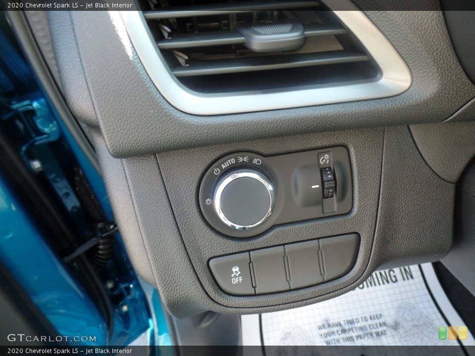 Jet Black Interior Controls for the 2020 Chevrolet Spark LS #135725887