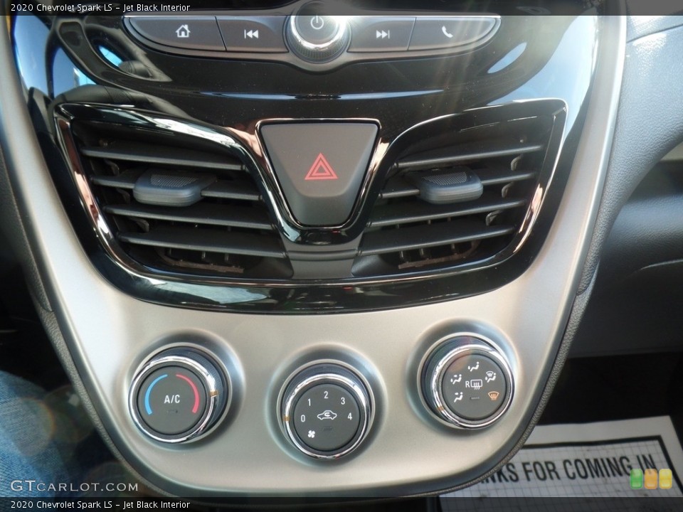 Jet Black Interior Controls for the 2020 Chevrolet Spark LS #135725995