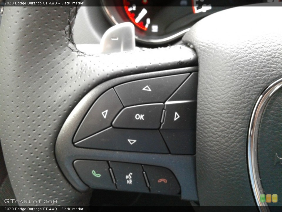 Black Interior Steering Wheel for the 2020 Dodge Durango GT AWD #135727018