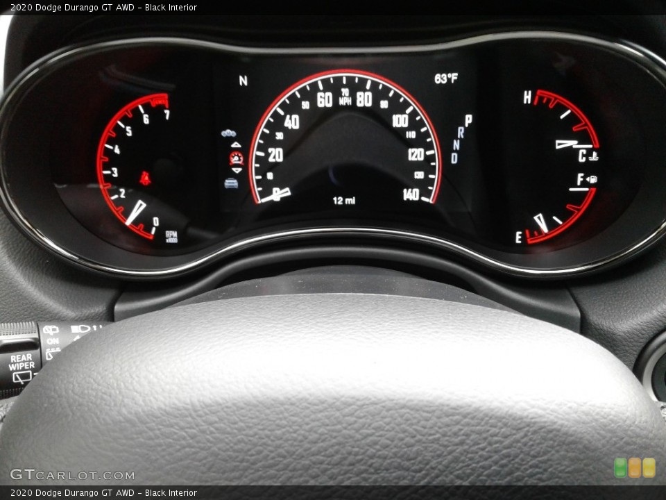 Black Interior Gauges for the 2020 Dodge Durango GT AWD #135727057