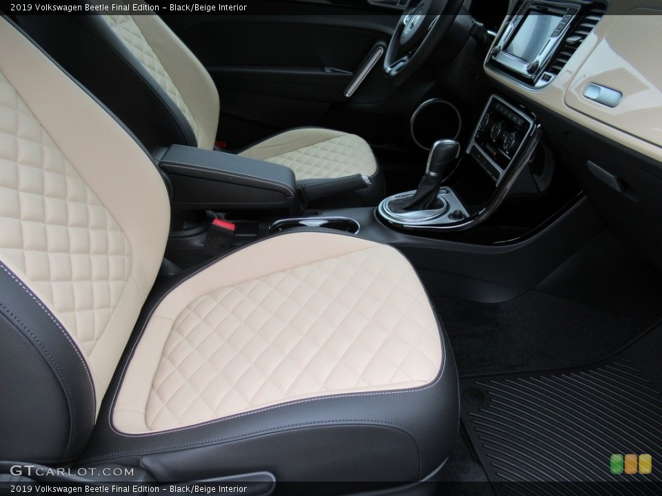Black/Beige Interior Front Seat for the 2019 Volkswagen Beetle Final Edition #135728315
