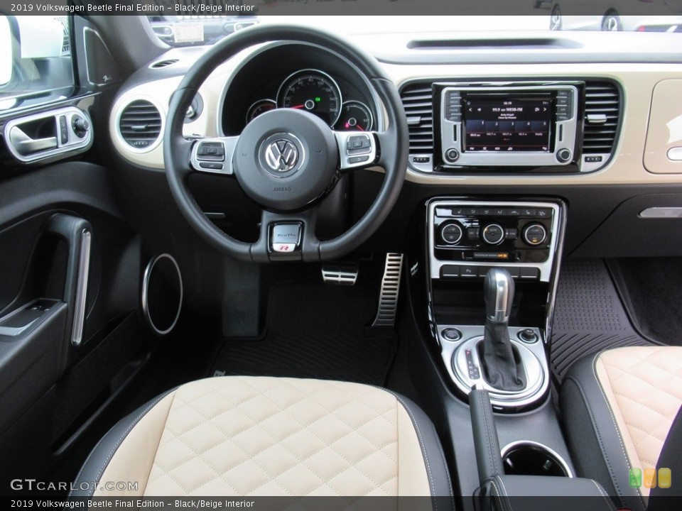 Black/Beige Interior Dashboard for the 2019 Volkswagen Beetle Final Edition #135728402