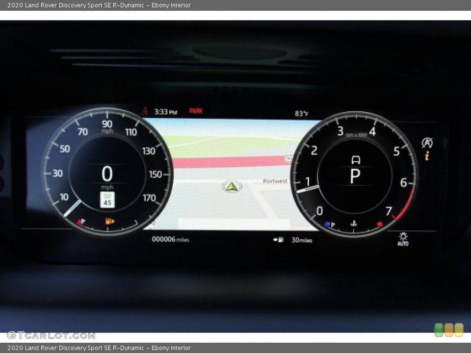 Ebony Interior Gauges for the 2020 Land Rover Discovery Sport SE R-Dynamic #135731393