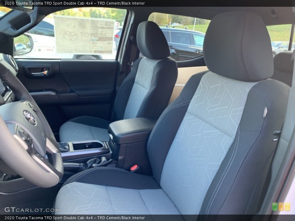 TRD Cement/Black Interior Front Seat for the 2020 Toyota Tacoma TRD Sport Double Cab 4x4 #135734522