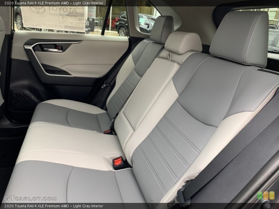 Light Gray Interior Rear Seat for the 2020 Toyota RAV4 XLE Premium AWD #135734843