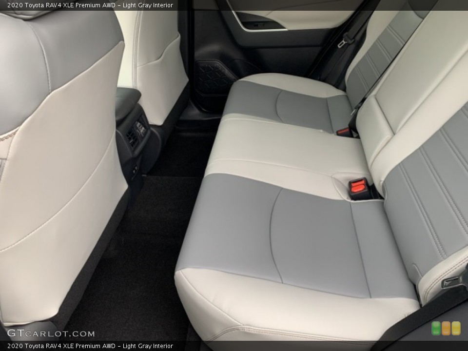 Light Gray Interior Rear Seat for the 2020 Toyota RAV4 XLE Premium AWD #135734864