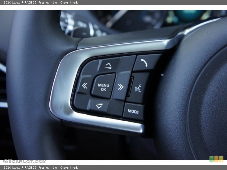 Light Oyster Interior Steering Wheel for the 2020 Jaguar F-PACE 25t Prestige #135734885