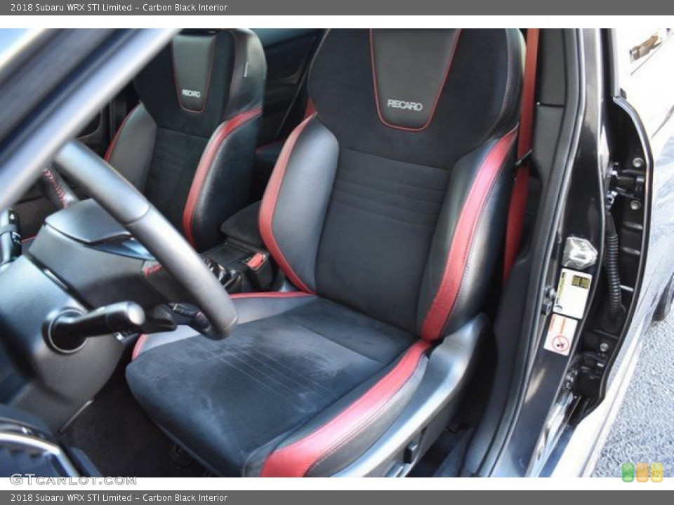 Carbon Black Interior Front Seat for the 2018 Subaru WRX STI Limited #135735020