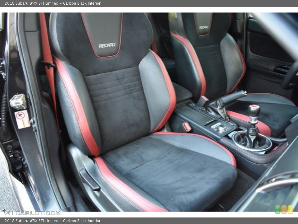 Carbon Black Interior Front Seat for the 2018 Subaru WRX STI Limited #135735152