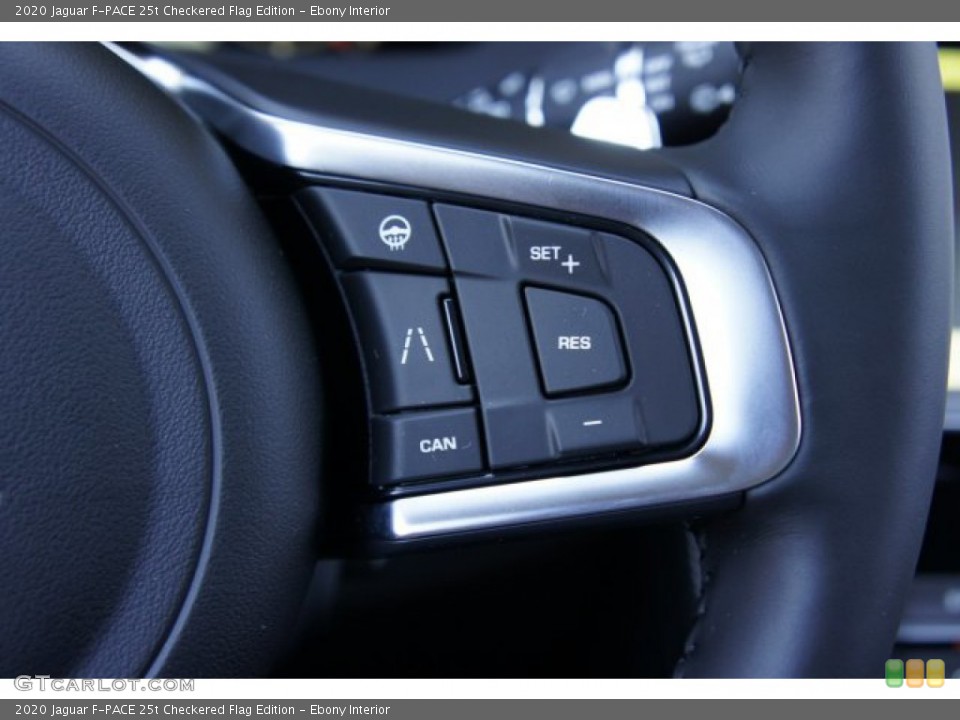 Ebony Interior Steering Wheel for the 2020 Jaguar F-PACE 25t Checkered Flag Edition #135735611