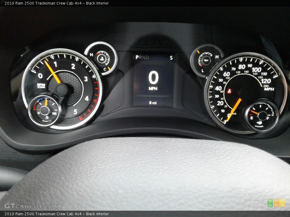 Black Interior Gauges for the 2019 Ram 2500 Tradesman Crew Cab 4x4 #135739130