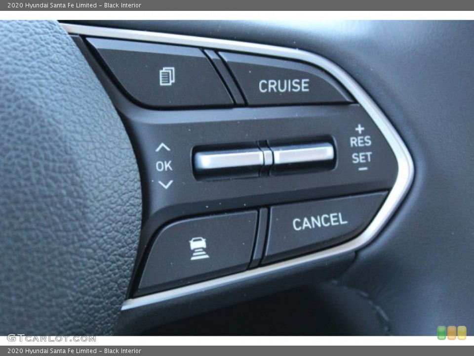 Black Interior Steering Wheel for the 2020 Hyundai Santa Fe Limited #135746787