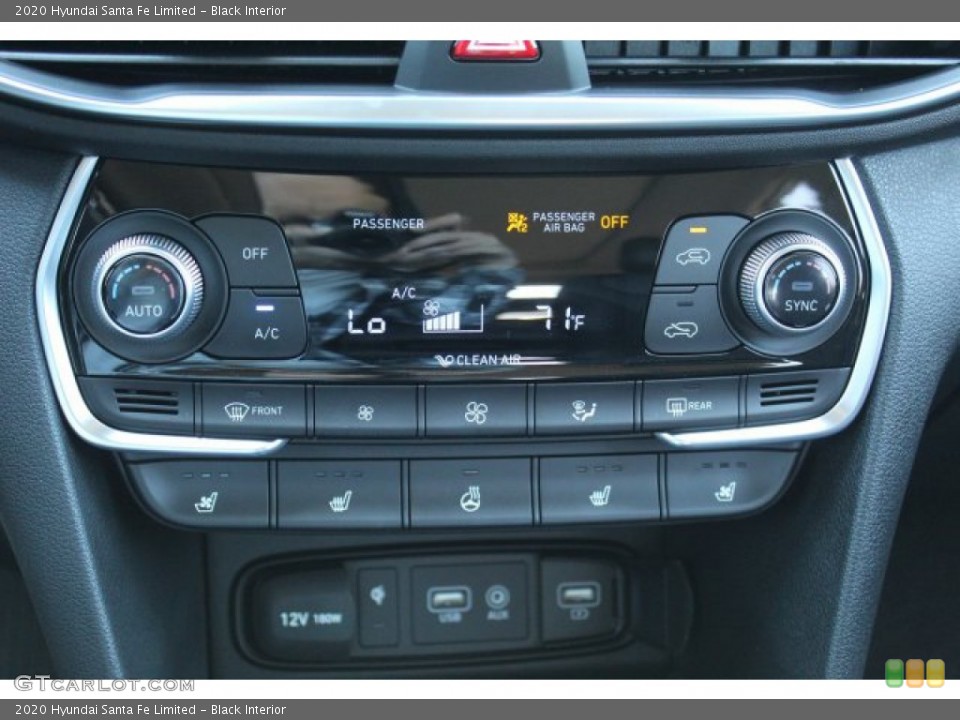 Black Interior Controls for the 2020 Hyundai Santa Fe Limited #135746880