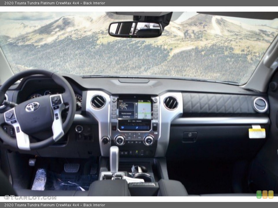 Black Interior Dashboard for the 2020 Toyota Tundra Platinum CrewMax 4x4 #135747570