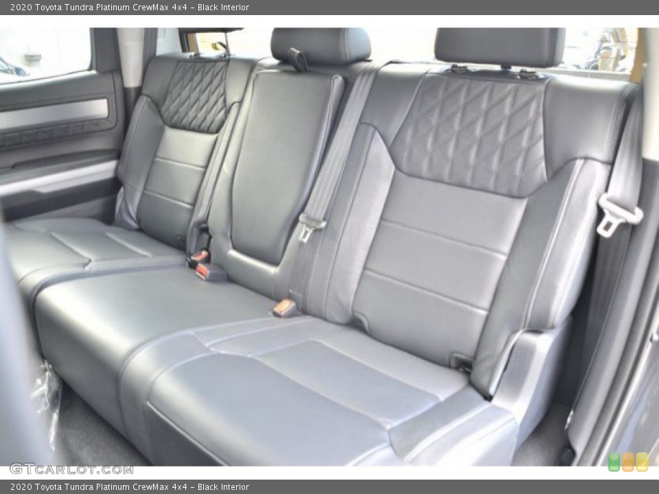 Black Interior Rear Seat for the 2020 Toyota Tundra Platinum CrewMax 4x4 #135747618