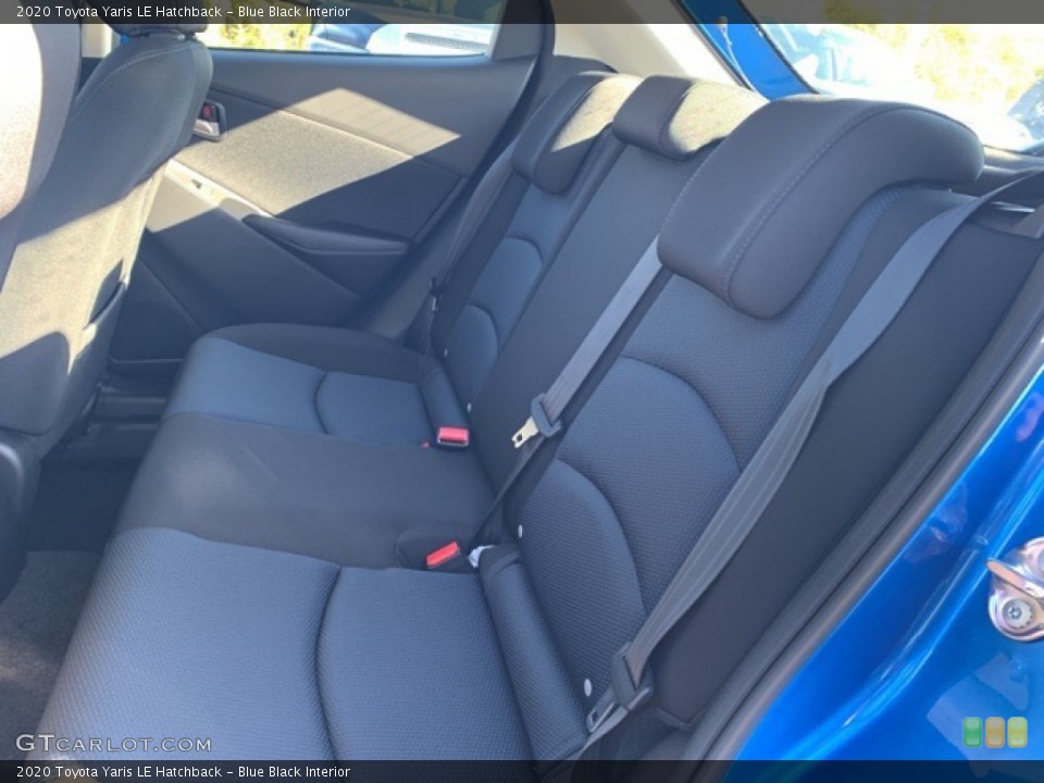 Blue Black Interior Rear Seat for the 2020 Toyota Yaris LE Hatchback #135747702