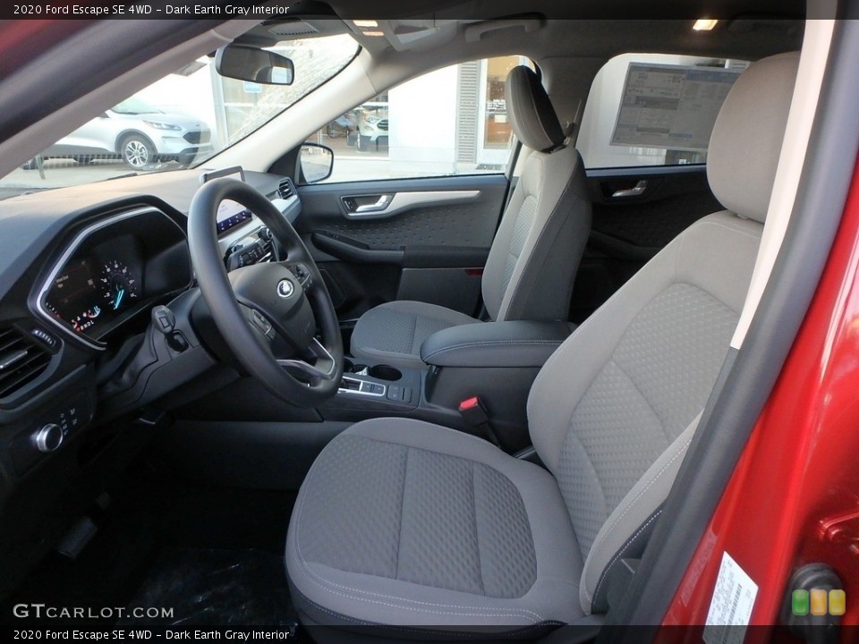 Dark Earth Gray Interior Front Seat for the 2020 Ford Escape SE 4WD #135752289