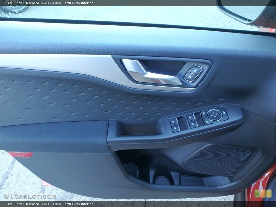 Dark Earth Gray Interior Door Panel for the 2020 Ford Escape SE 4WD #135752358