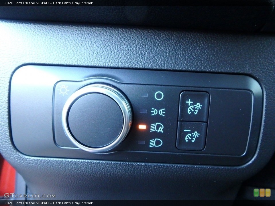 Dark Earth Gray Interior Controls for the 2020 Ford Escape SE 4WD #135752409
