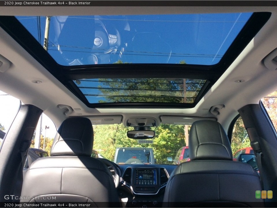 Black Interior Sunroof for the 2020 Jeep Cherokee Trailhawk 4x4 #135753876