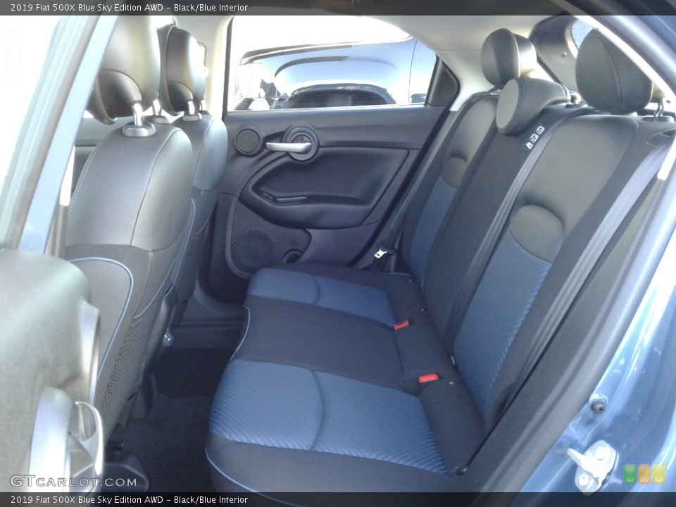Black/Blue Interior Rear Seat for the 2019 Fiat 500X Blue Sky Edition AWD #135756684