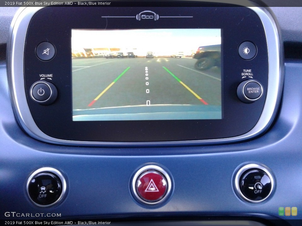 Black/Blue Interior Navigation for the 2019 Fiat 500X Blue Sky Edition AWD #135756993