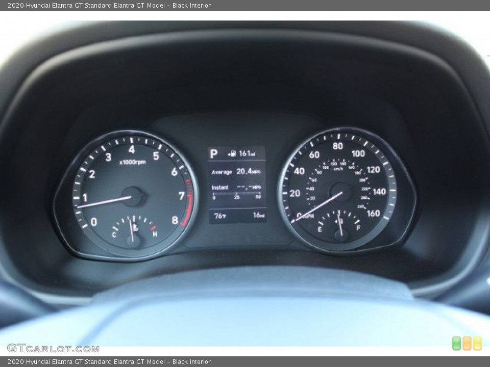 Black Interior Gauges for the 2020 Hyundai Elantra GT  #135758715