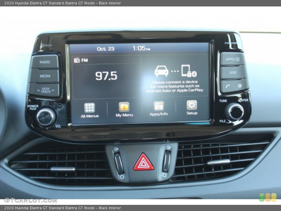 Black Interior Controls for the 2020 Hyundai Elantra GT  #135758739