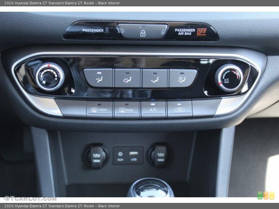 Black Interior Controls for the 2020 Hyundai Elantra GT  #135758742