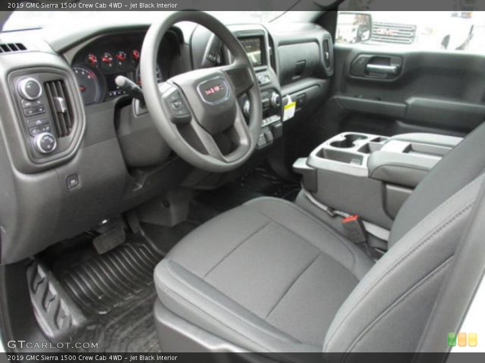 Jet Black Interior Photo for the 2019 GMC Sierra 1500 Crew Cab 4WD #135763508