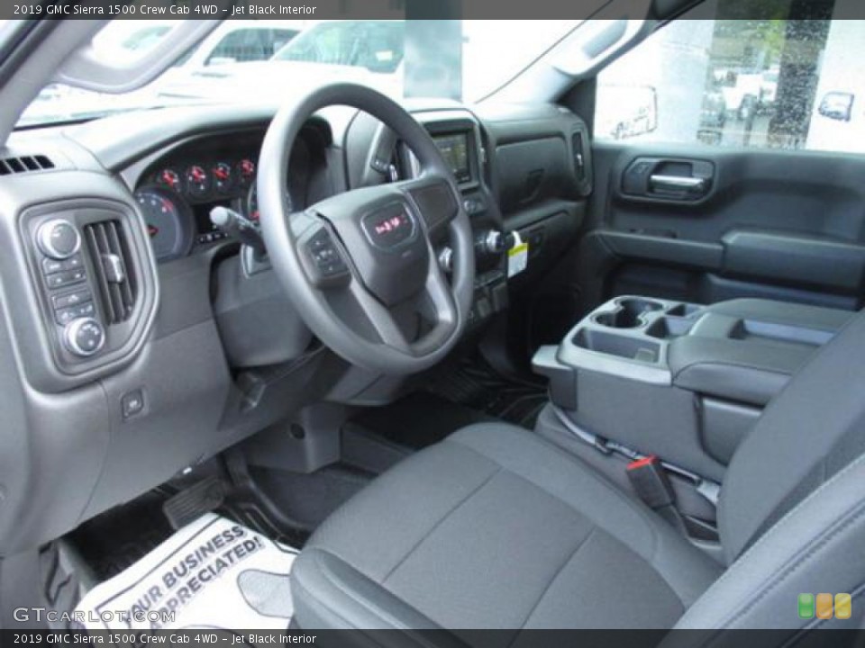 Jet Black Interior Photo for the 2019 GMC Sierra 1500 Crew Cab 4WD #135763580