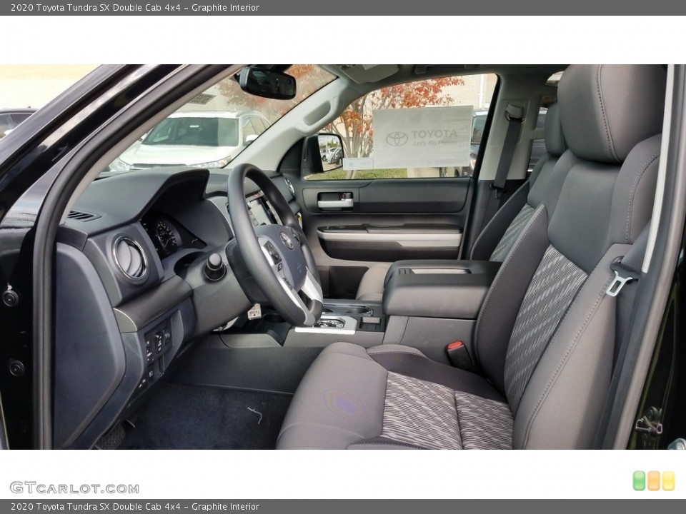 Graphite Interior Photo for the 2020 Toyota Tundra SX Double Cab 4x4 #135765392