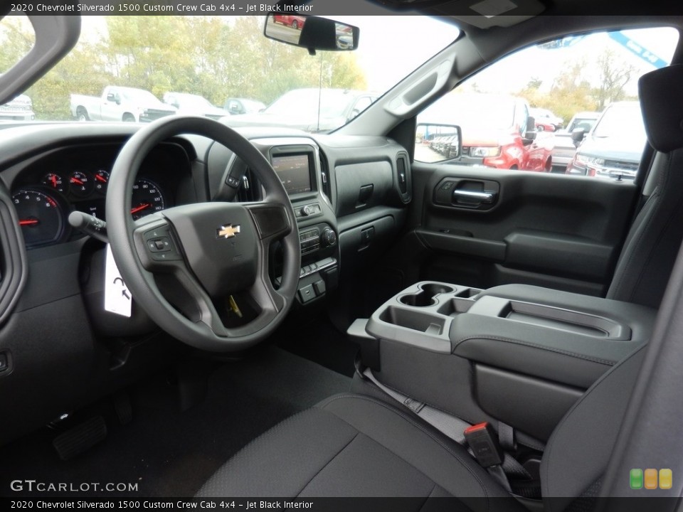 Jet Black Interior Front Seat for the 2020 Chevrolet Silverado 1500 Custom Crew Cab 4x4 #135772766