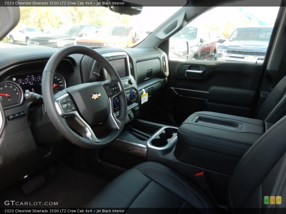 Jet Black Interior Front Seat for the 2020 Chevrolet Silverado 1500 LTZ Crew Cab 4x4 #135773129