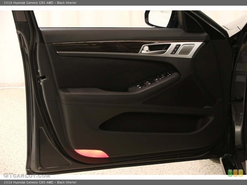 Black Interior Door Panel for the 2019 Hyundai Genesis G80 AWD #135776696