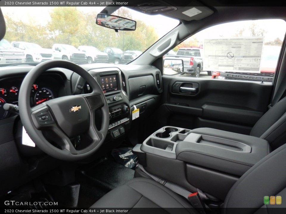 Jet Black Interior Front Seat for the 2020 Chevrolet Silverado 1500 WT Regular Cab 4x4 #135781685