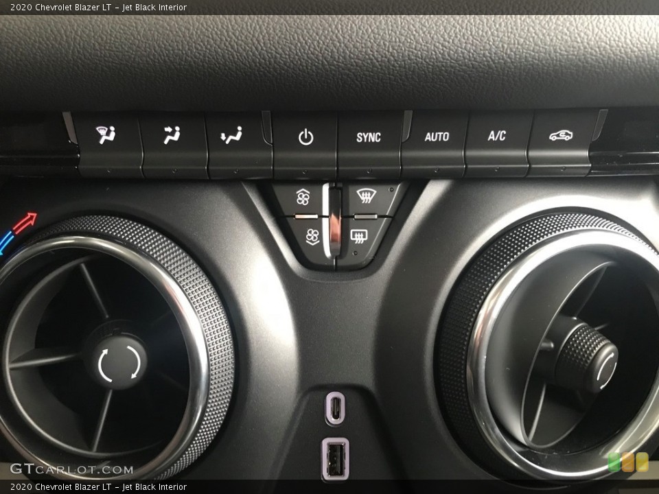 Jet Black Interior Controls for the 2020 Chevrolet Blazer LT #135783224