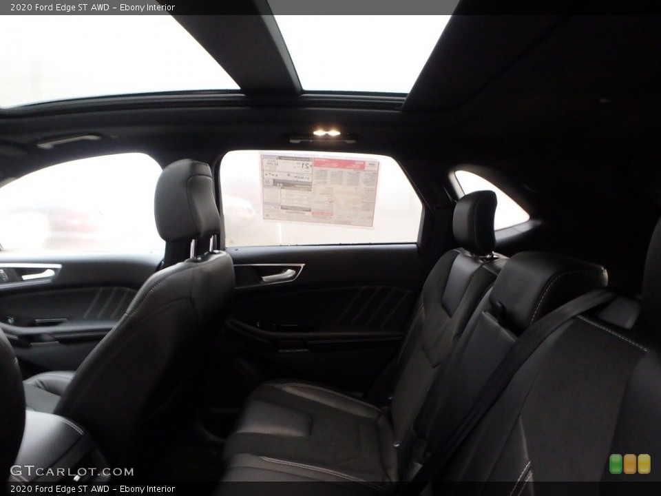 Ebony Interior Rear Seat for the 2020 Ford Edge ST AWD #135786524