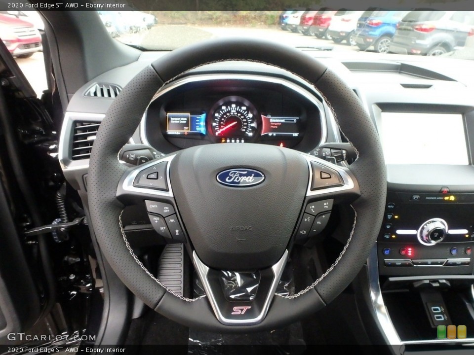 Ebony Interior Steering Wheel for the 2020 Ford Edge ST AWD #135786602