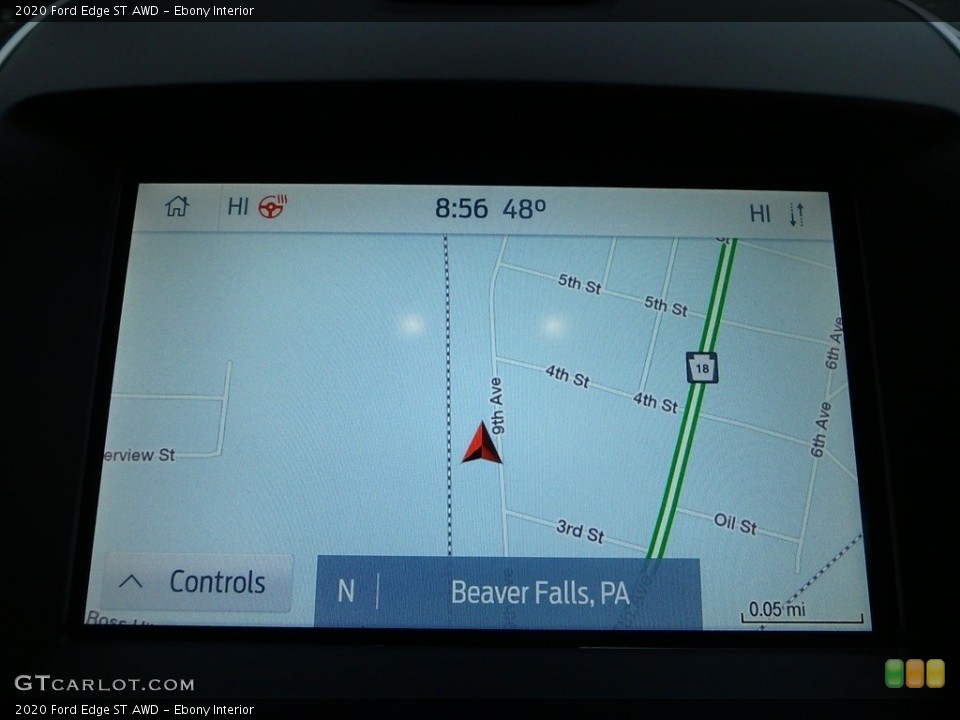 Ebony Interior Navigation for the 2020 Ford Edge ST AWD #135786650