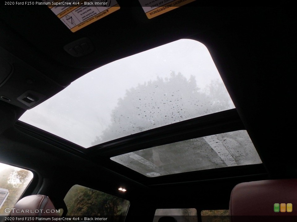 Black Interior Sunroof for the 2020 Ford F150 Platinum SuperCrew 4x4 #135787001