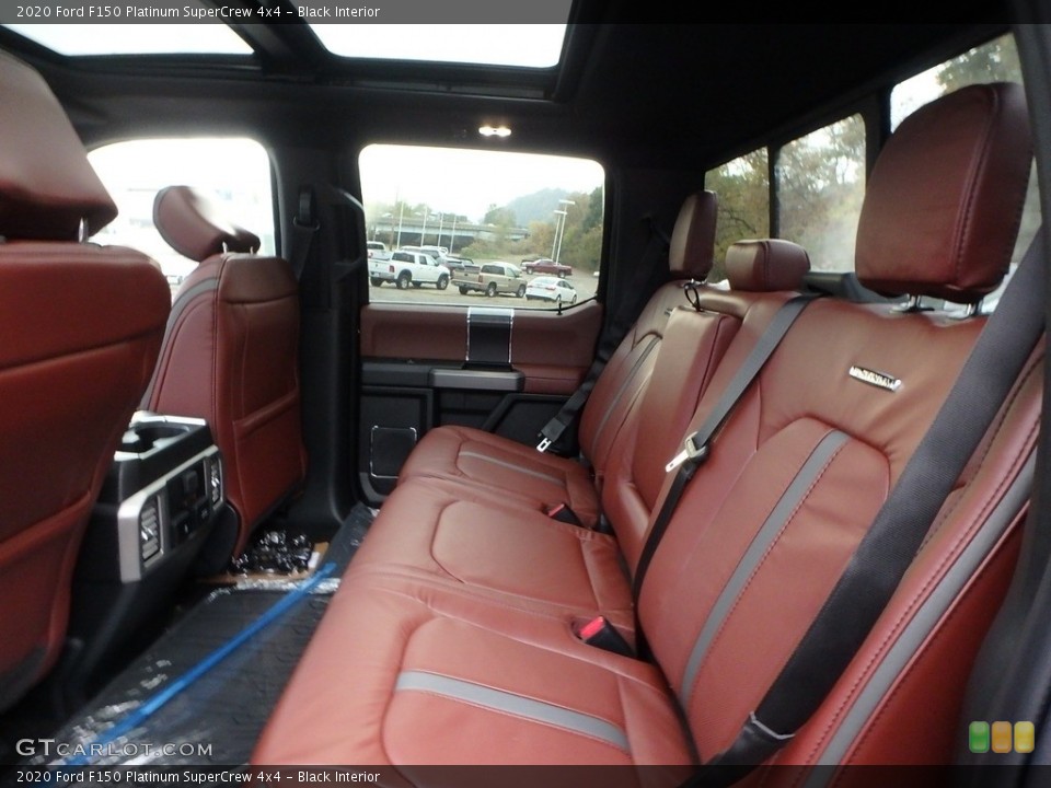 Black Interior Rear Seat for the 2020 Ford F150 Platinum SuperCrew 4x4 #135787052