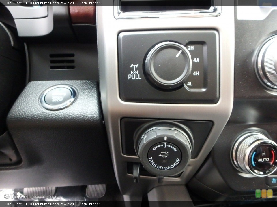 Black Interior Controls for the 2020 Ford F150 Platinum SuperCrew 4x4 #135787187