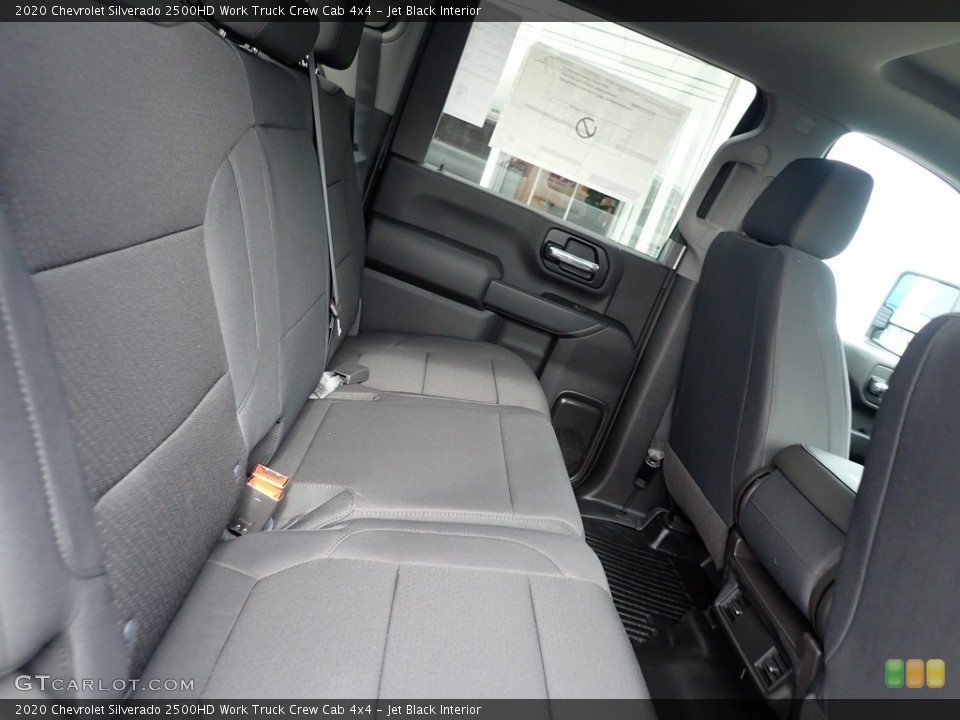 Jet Black Interior Rear Seat for the 2020 Chevrolet Silverado 2500HD Work Truck Crew Cab 4x4 #135787310