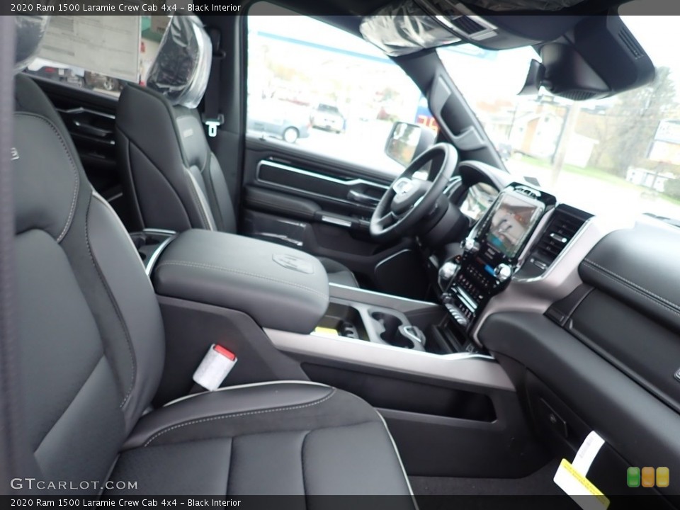 Black Interior Front Seat for the 2020 Ram 1500 Laramie Crew Cab 4x4 #135787487