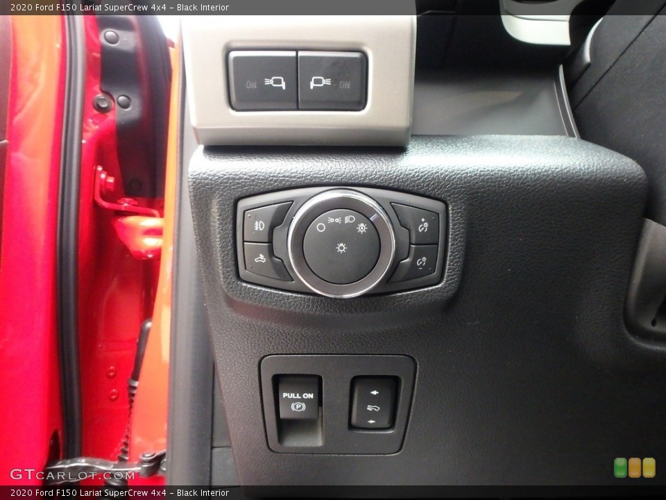 Black Interior Controls for the 2020 Ford F150 Lariat SuperCrew 4x4 #135787562