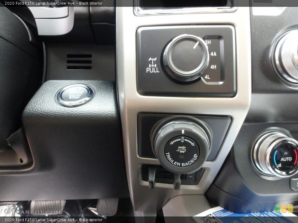Black Interior Controls for the 2020 Ford F150 Lariat SuperCrew 4x4 #135787718