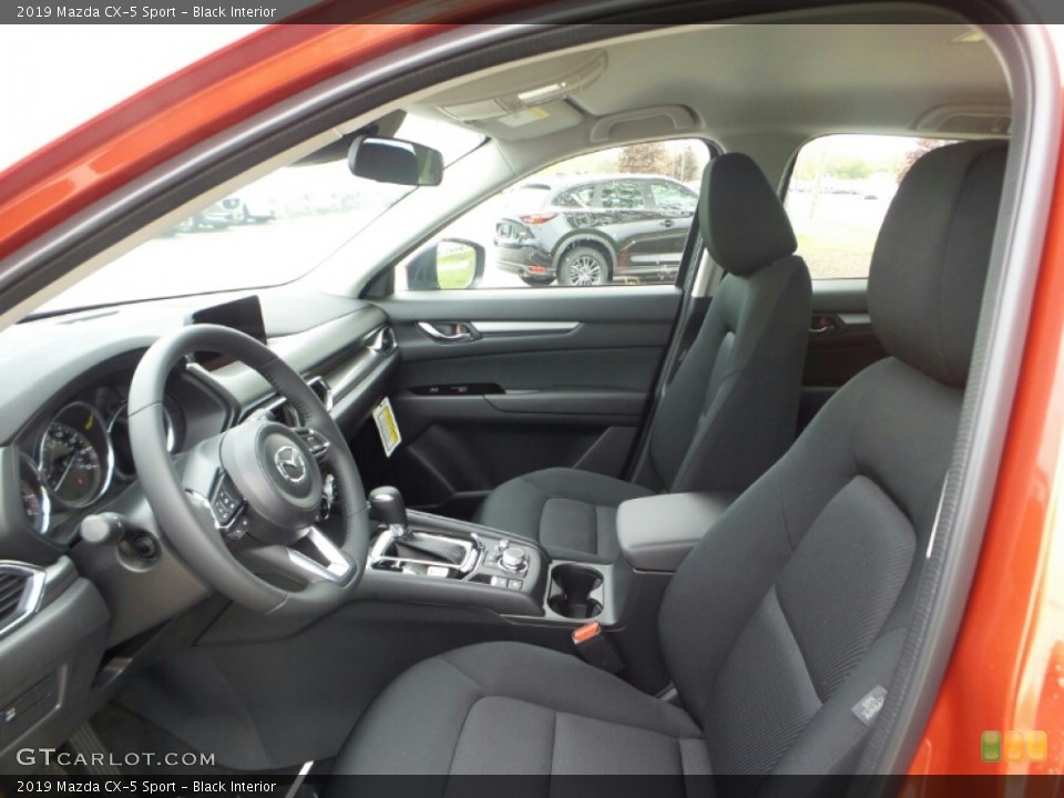 Black Interior Front Seat for the 2019 Mazda CX-5 Sport #135789641