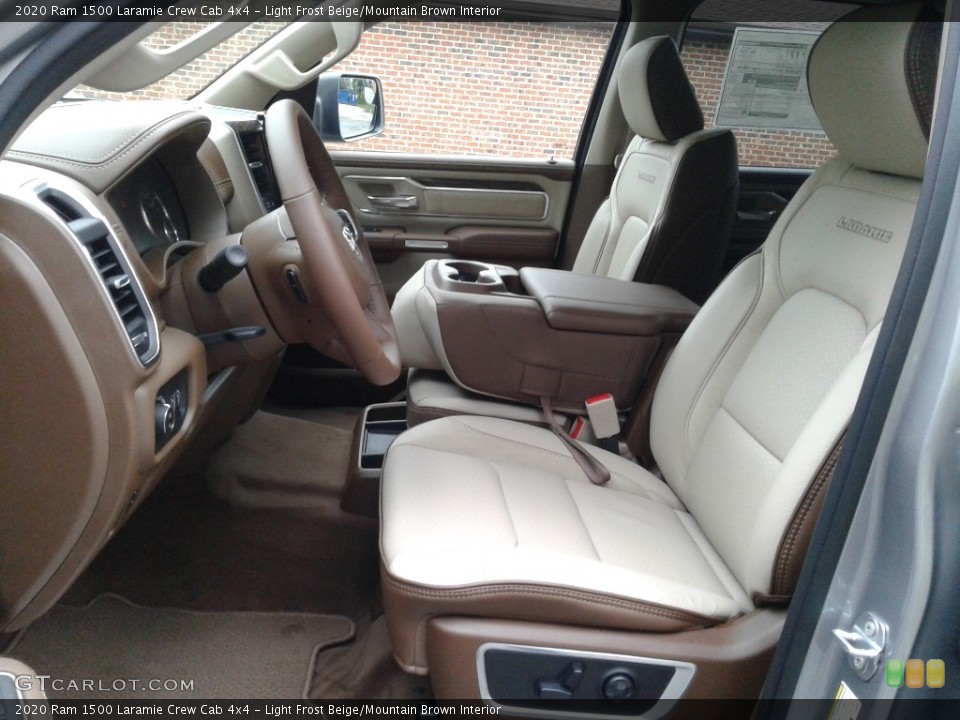 Light Frost Beige/Mountain Brown Interior Photo for the 2020 Ram 1500 Laramie Crew Cab 4x4 #135791540