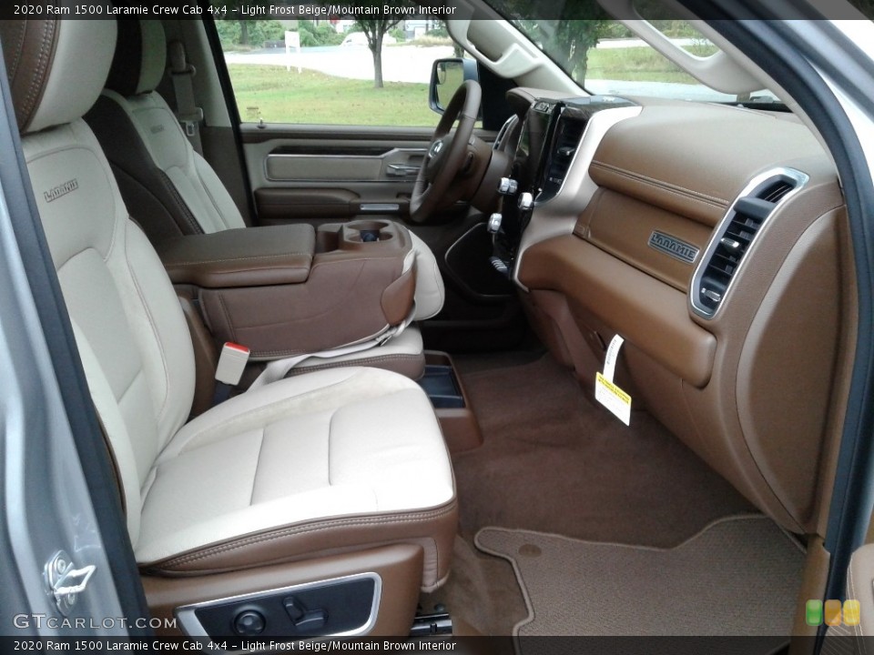 Light Frost Beige/Mountain Brown Interior Dashboard for the 2020 Ram 1500 Laramie Crew Cab 4x4 #135791734